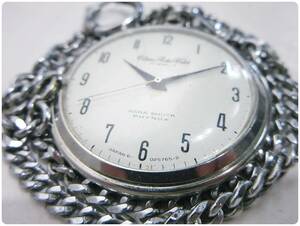 ④ Citizen シチズン Pocket Watch 6-025765-D 手巻き式 懐中時計 PARA SHOCK RHYNOX 17JEWELS シルバー