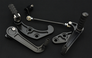 SR400 SR500 アルミ SUS バックステップ Rearsets Black