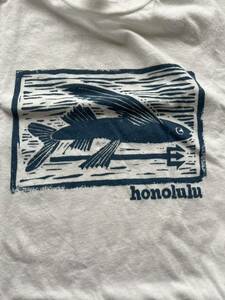 2016年 USA製 patagonia Honolulu店舗限定Tシャツ Msize 染み込みプリント パタゴニア