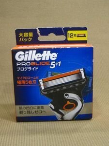 E1-197■即決 未開封品 箱難あり Gilette ジレット プログライド 5＋1 マイクロコーム付 極薄5枚刃 替刃 大容量パック 12個入り