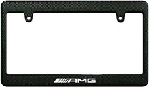 【新品・即決】カーボン調 ナンバーフレーム AMG エーエムジー 汎用 MercedesBenz メルセデス_画像1