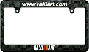 【新品・即決】カーボン調 ナンバーフレーム MITSUBISHI 三菱 汎用 RALLIART ラリーアート USDM URL