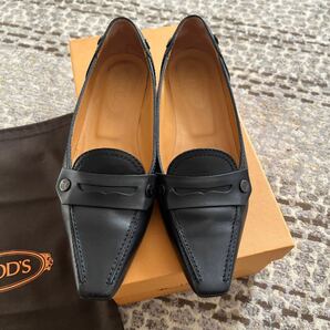 TODS レザーシューズ 36.5 黒の画像2