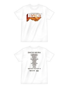 Новый неоткрытый Daichi Miura Lest Hit Tour Logo 2017 T -Fork White L Size Miura Daichi Daiken