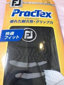 フットジョイ日本正規品 Practex（プラクテックス） ゴルフグローブ（左手用）　ブラック