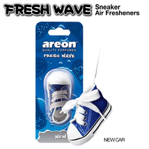 フレッシュ ウェーブ エアフレッシュナー Fresh Wave Air Freshener (New Car) 芳香剤 車 部屋 吊り下げ USA 青_画像1