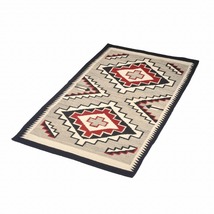 ラグフォレスト(Rug Forest)BOHOスタイルラグ5x3FT ナバホ サウスウェスタン Navajo Native Wool Rug[約152×91cm]5304/GRAY_画像1