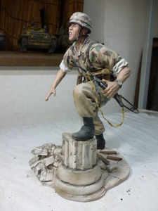 1/９　ドイツ降下猟兵モンテ・カッシーノの戦いレジン完成品