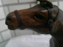 〇レア　総革製の馬の置物_画像6