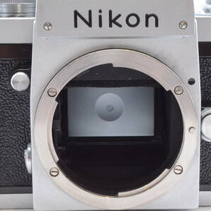 ★極美品★ Nikon ニコン フィルム一眼レフカメラ F アイレベル シルバー 50mm 1:2 レンズ付き 露出計付き 防湿庫保管の画像7