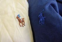 LSH-RL10 ラルフローレン Ralph Lauren 長袖シャツ ワンポイント 無地 プレーン￥1～ビンテージUS古着卸セット業者まとめ売り_画像3