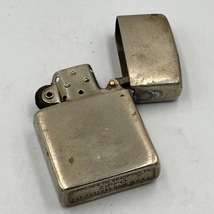 ジッポー ZIPPO ライター 1946年後期 58ｍｍロングトールケース センターロング ニッケルシルバー ３バレル 14穴チムニー