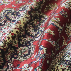 最高級 手織り シルク 72万ノット Zaaro nim ザロニム メダリオン ペルシャ 絨毯 1515mm x 1005mm 敷物 カーペット ラグ 美術品の画像7