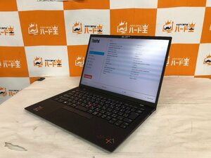 【ハード王】1円～/Lenovo ThinkPad X1 Carbon 20XXCTO1WW/Corei7-1165G7/16GB/ストレージ無/9318-D22