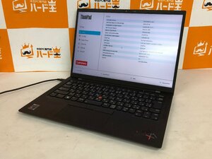 【ハード王】1円～/Lenovo ThinkPad X1 Carbon 20XWS0C600/Corei7-1165G7/16GB/ストレージ無/9312-D11