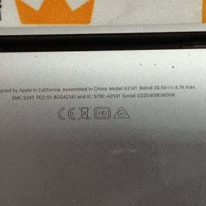 【ハード王】1円～/Apple MacBookPro A2141 EMC3347/Corei9-2.3GHz 8コア/16GB/SSD1TB/6674-G22の画像9