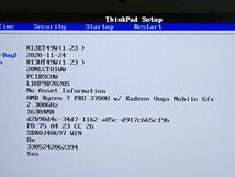 【ハード王】1円～/Lenovo ThinkPad X395 20MLCTO1WW/AMD Ryzen 7 PRO 3700U/16GB/ストレージ無/9831-D32_画像3