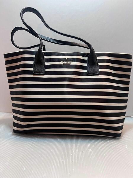 kate spade NEW YORK PVC トートバッグ ボーダー