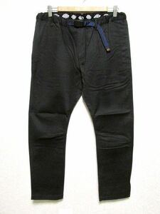 ★美品★Dickies×ROKX TC STRETCH NARROW PANT L★ブラック ベルテッド イージーパンツ ディッキーズ ロックス クライミング 173M40RX01