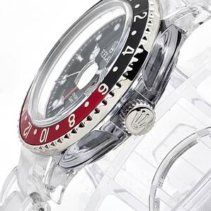 【1円】リラックス 王冠ロゴ 腕時計 GMT 黒/赤 24H回転ベゼル 世田谷ベース 所ジョージ 新品 GMT12の画像6