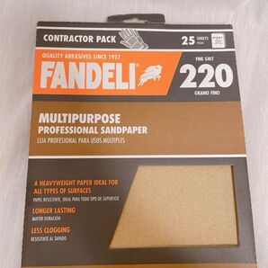 Fandeli サンドペーパー(総面積16,200の大容量) 紙ヤスリ25枚