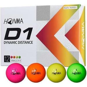 ★マルチ_ＦＦ★ HONMA GOLF()日本正規品 ホンマ D1 ゴルフボール1ダース(12個入) 2022モデル 「BT2201」