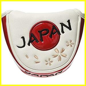 () ヘッドカバー JAPAN JAPAN マレットパターカバー ホワイト