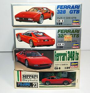 1/24 フェラーリ ハセガワ 328 GTB GTS 348 ts フジミ 365GTB/4 デイトナ Ferrari スーパーカー プラモデル