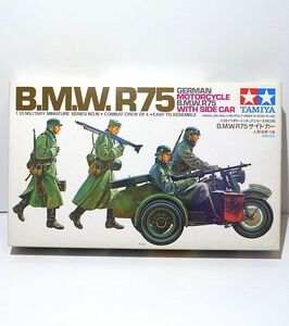 タミヤ 1/35 ドイツ B.M.W. R75 サイドカー 35016 WWⅡ ドイツ軍 オートバイ BMW R75 軍用2輪車 プラモデル フィギュア ミリタリー 模型