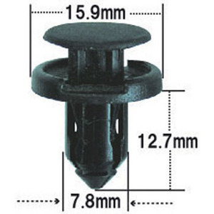 スズキ純正同等 プラスチックリベット 09409-08327 / 74999-4A0A3 プラスチッククリップ 小