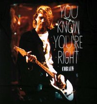 ★カート コバーン Tシャツ Kurt Cobain You Know You're Right - S (UK) 正規品 NIRVANA ロックTシャツ ニルヴァーナ_画像2