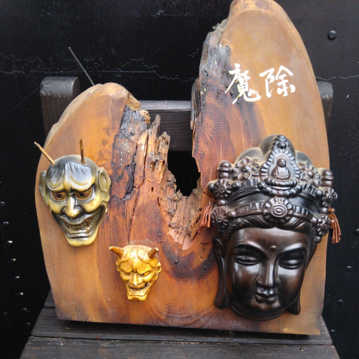 Yahoo!オークション -「神楽面」(インテリア小物) (家具 Yahoo!オークション -「神楽面」(インテリア小物) (家具