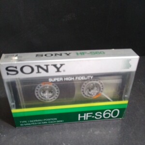 SONY カセットテープHf-S60未使用未開封 当時物