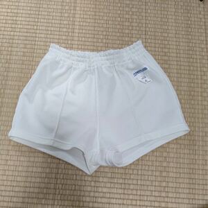 スクールユニ　ニット短パン　体操服ショートパンツ　白（アイボリー）　サイズ140 #6660A