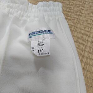 スクールユニ ニット短パン 体操服ショートパンツ 白（アイボリー） サイズ140 #6660Aの画像3