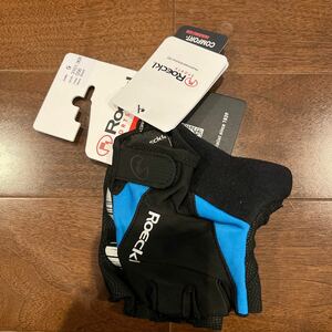 Roeckl Sports Basel Cycling Gloves - black/blue (リッケル スポーツ バーゼル サイクリング グローブ）ブラック/ブルー サイズ9