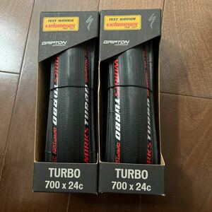 2本セット SPECIALIZED S-WORKS TURBO 700×24C (スペシャライズド ターボ エスワークス ターボ) BLACK/ブラック/黒 未使用新品