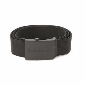 Mammut Logo Belt black(マムート ロゴ ベルト ブラック/黒）フリーサイズ 新品未開封未使用品の画像1