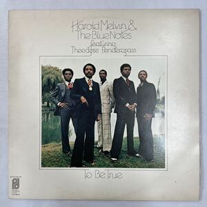 Harold Melvin and The Blue Notes To Be True LP 夢の世界　レコード