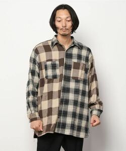 【SUGAR CANE シュガーケーン×BEAMS ビームス】チェック柄ネルシャツM 東洋エンタープライズが手掛けるブランド 別注クレイジーフランネル