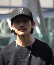 【Schott ショット× NEW ERA ニューエラ】刺繍入りベースボールキャップ 限定コラボモデル 人気アイテム 男女兼用品 ブラックカラー_画像4