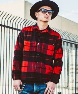 【CRIMIE クライミー 】ウールチェックシャツM 「WOOL CHECK SHIRT」 人気アイテム 大人の男が似合うルード系ブランド