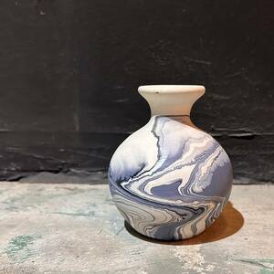 【Vintgae】Nemadji Pottery Vase ヴィンテージ ネマジ ポッタリー フラワーベース 花瓶 花器 ドライフラワー インディアン アンティーク G