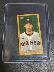 【1of1】topps npb 2023 206 読売ジャイアンツ　巨人　大城卓三　タバコカード 世界で1枚 限定