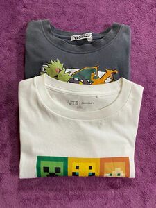 【ポケモン】タカラトミーアーツ キッズ Tシャツ ２枚 セット 140 ユニクロ【 マイクラ 】