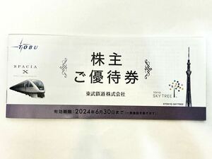 東武鉄道 株主優待券 1冊 未使用 2024年6月30日まで