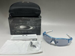 美品 オークリー レイダー イチローモデル サングラス アイウェア クリアブルー×ホワイト OAKLEY Rader ICHIRO メンズ 質屋の質セ