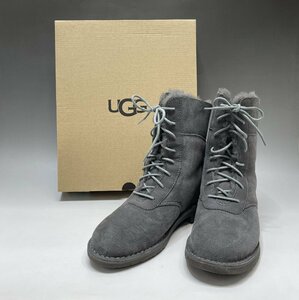 未使用 UGG スエード デイニー ムートンブーツ US8 JP25.0cm グレー レディース アグ 福井県質屋の質セブン