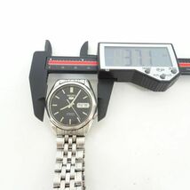 ■tyom 1193-2 205 SEIKO5 セイコー5 ファイブ メンズ 自動巻き 腕時計 21石 ネイビー 紺 AUTOMATIC 7S26-01V0 デイテイト 稼働品 要メンテ_画像10