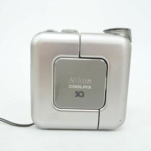 ■tyom1193-3 204 通電OK Nikonニコン COOLPIX クールピクスSQ ZOOM NIKKOR 5.6-16.8mm 1:2.7-4.8 コンパクト デジタルカメラ バッテリー付